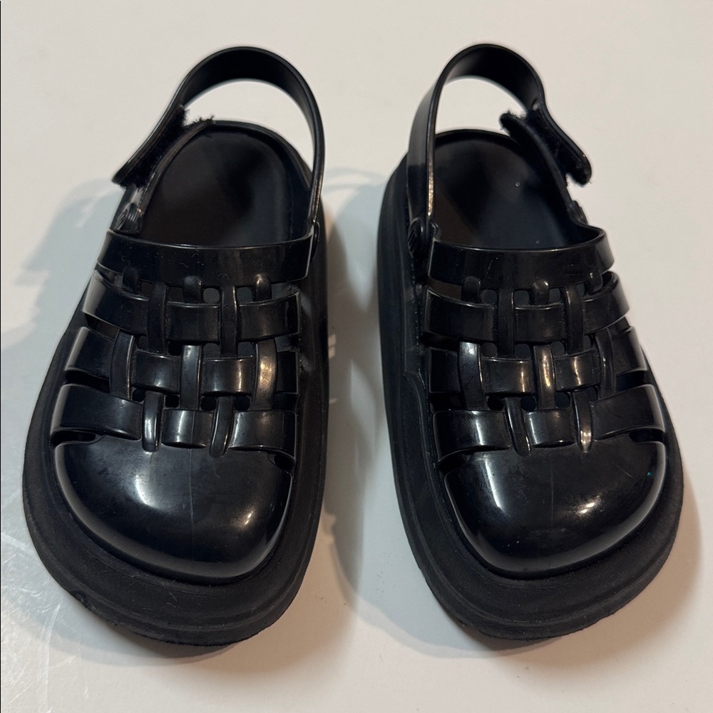 Like New Mini Melissa Mini Sunday Slingback Black Size 10